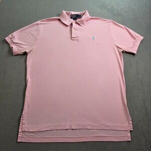 Ralph Lauren Polo Shirt Men Pink Medium